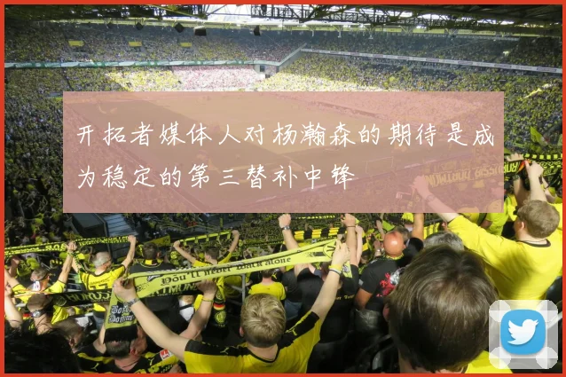 开拓者媒体人对杨瀚森的期待是成为稳定的第三替补中锋